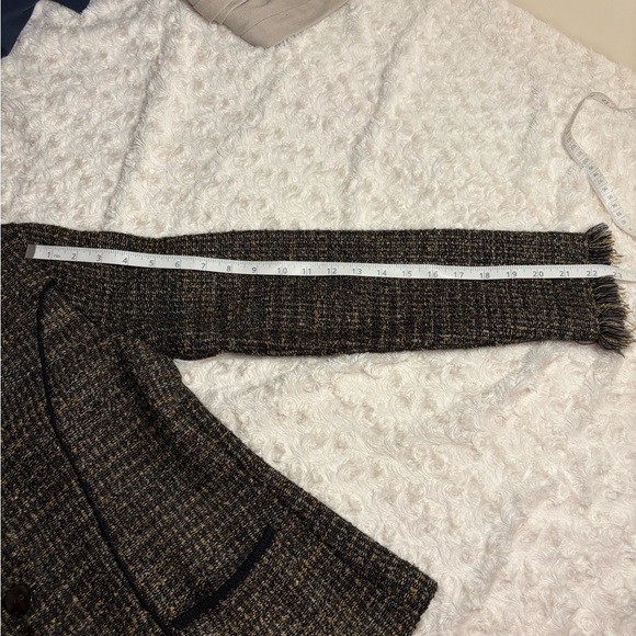 Vintage Millma Handloomed Alpaca Blend Open Front Tweed Cardigan Blazer - Picture 16 of 16